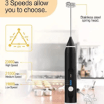 2 in 1 Electric Rechargeable Coffee Beater & Milk Frother and Foamer | High Quality
