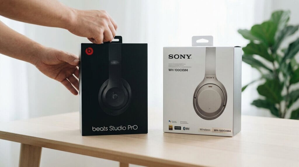 Beats Studio Pro vs Sony WH-1000XM4: Design and First Impressions
