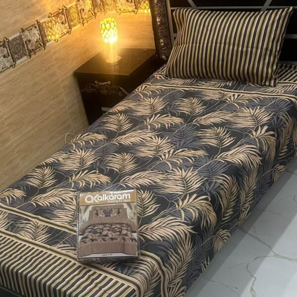 Printed bedroom bed sheet