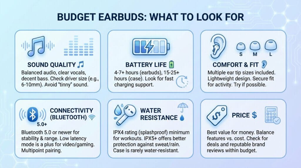 Buying Guide – How to Choose the Best Earbuds Under $50