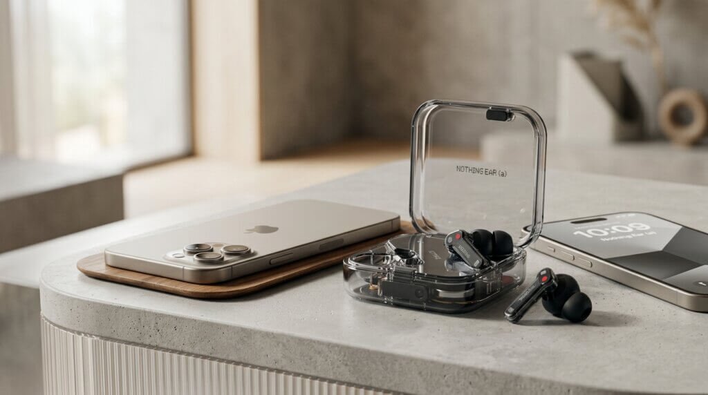 Nothing Ear stylish wireless earbuds for iPhone
