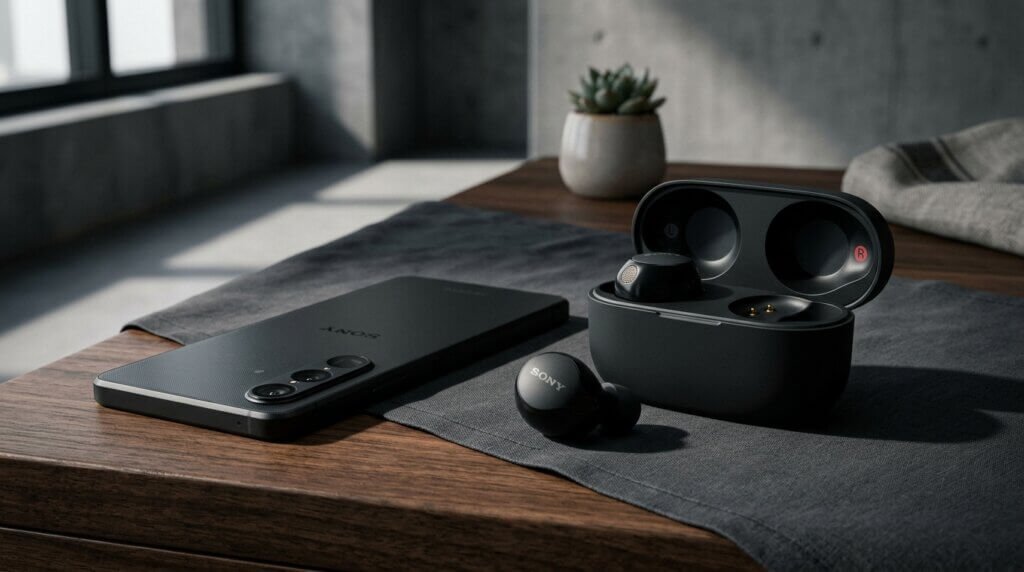 Sony WF-1000XM5 premium wireless earbuds for iPhone
