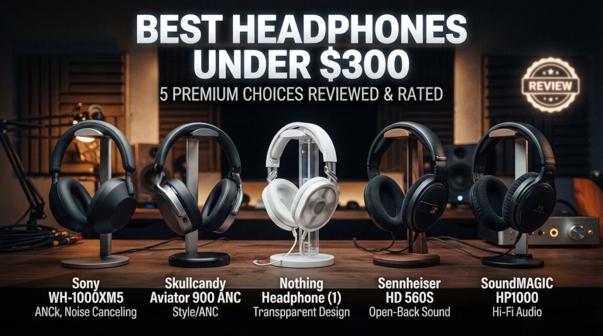 Best headphones under $300 including five popular over-ear models
